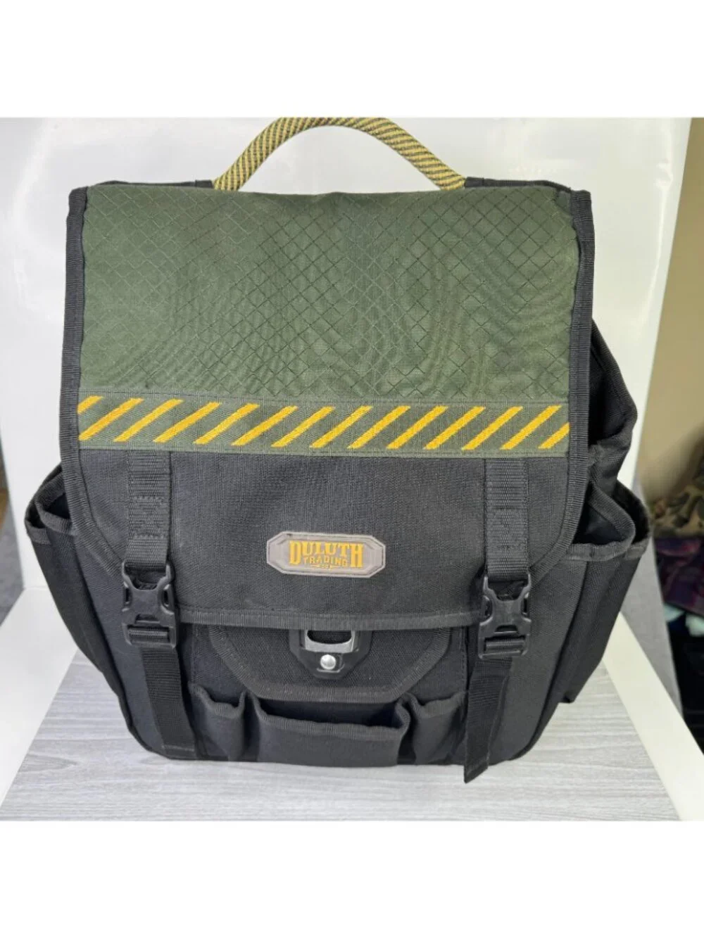 Duluth Trading Messenger Tool Bag Cab Commander 2 Utility Work Ripstop Canvas